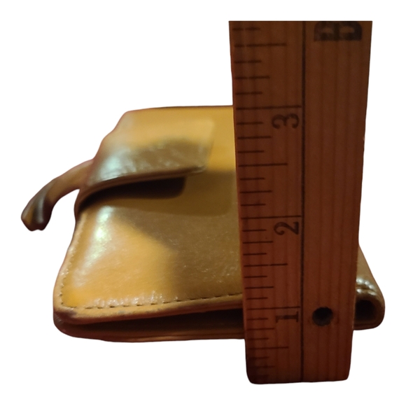 Fossil Tan Lightly Distressed Leather Snap Zip Wallet Vintage 13 Card Slots - Picture 9 of 9